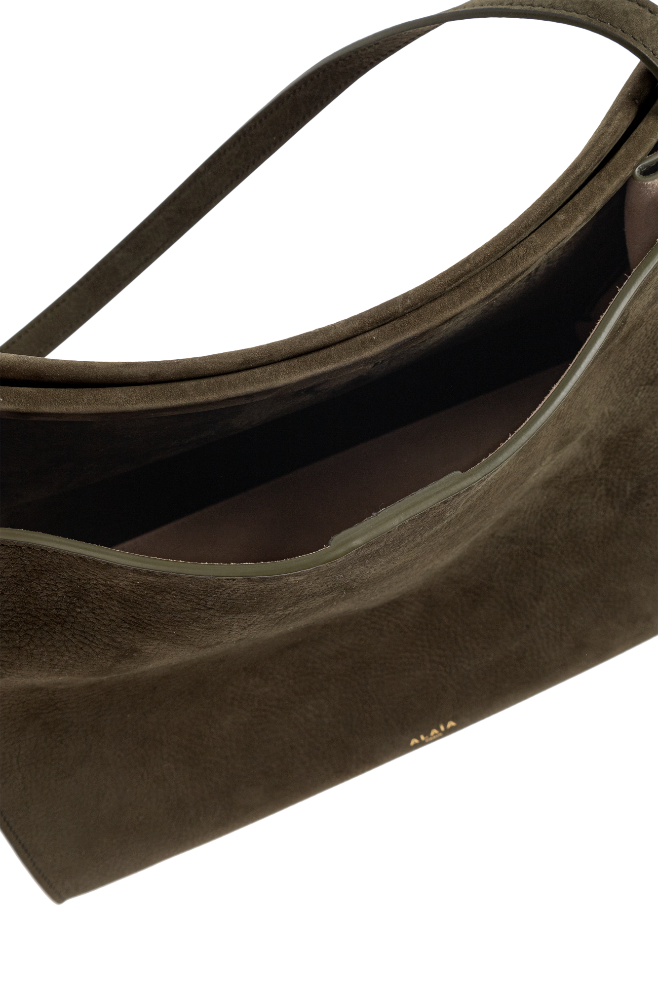 バッグ・カバンその他 Alaia Le Click medium square khaki nubuck bag Alaïa Shoulder bag